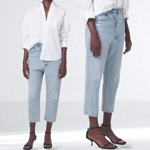 New $298 CITIZENS OF HUMANITY Zuma Pony Boy Jeans Baggy Slouchy Relaxed Cropped